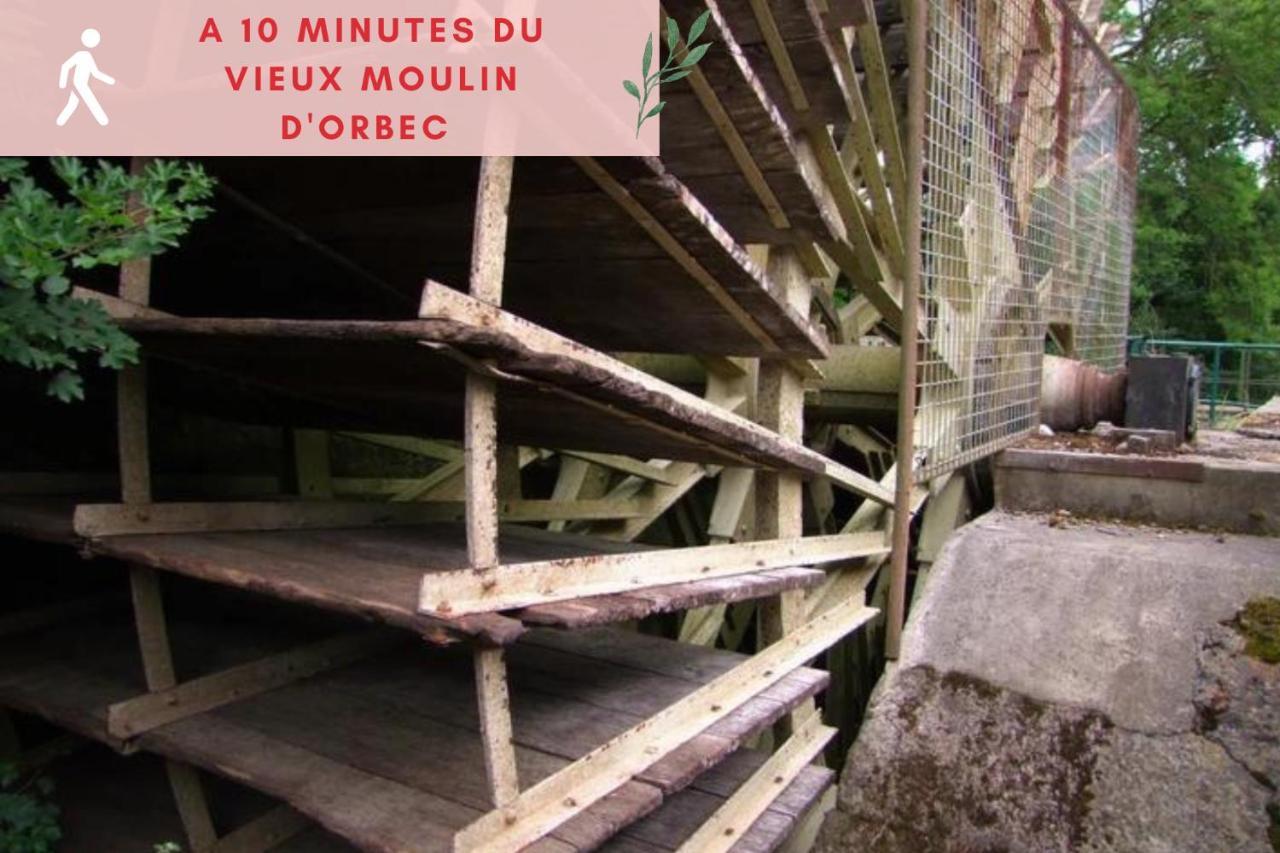 Suite Jungle - Jardin, Netflix Et Parking - Le Manoir Aux Pommes Orbec Exteriör bild