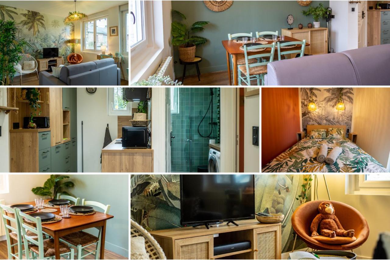 Suite Jungle - Jardin, Netflix Et Parking - Le Manoir Aux Pommes Orbec Exteriör bild
