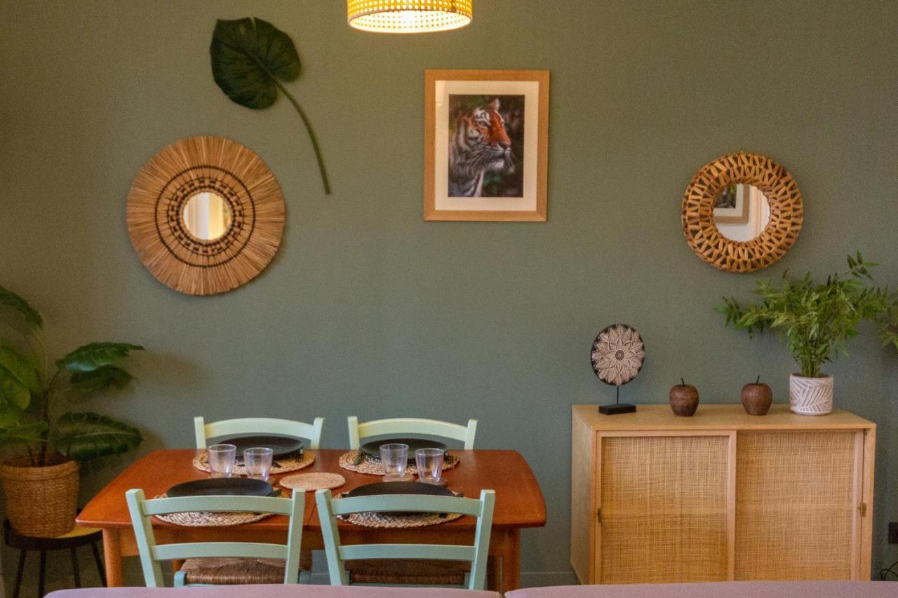 Suite Jungle - Jardin, Netflix Et Parking - Le Manoir Aux Pommes Orbec Exteriör bild