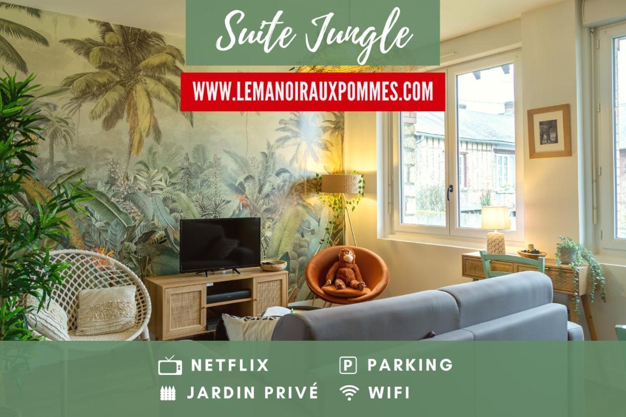 Suite Jungle - Jardin, Netflix Et Parking - Le Manoir Aux Pommes Orbec Exteriör bild