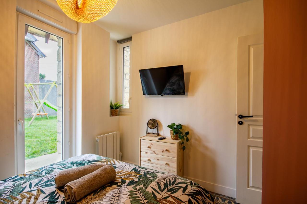 Suite Jungle - Jardin, Netflix Et Parking - Le Manoir Aux Pommes Orbec Exteriör bild